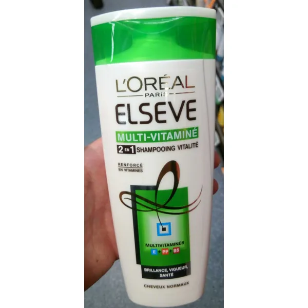L'Oréal Paris Elseve Multi-Vitamine 2 en 1 Shampooing vitalite