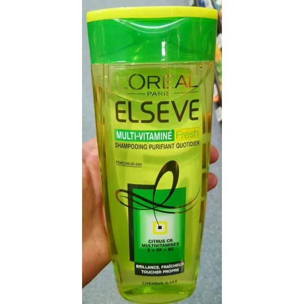 Elseve Elseve Multi-Vitamine Fresh Shampooing purifiant quotidien