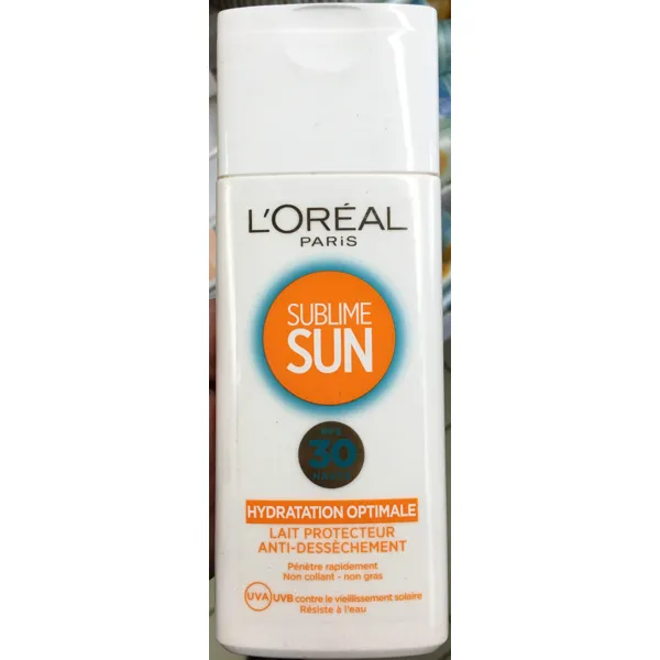 L'Oréal Paris Sublime Sun Lait protecteur anti-dessechement FPS 30