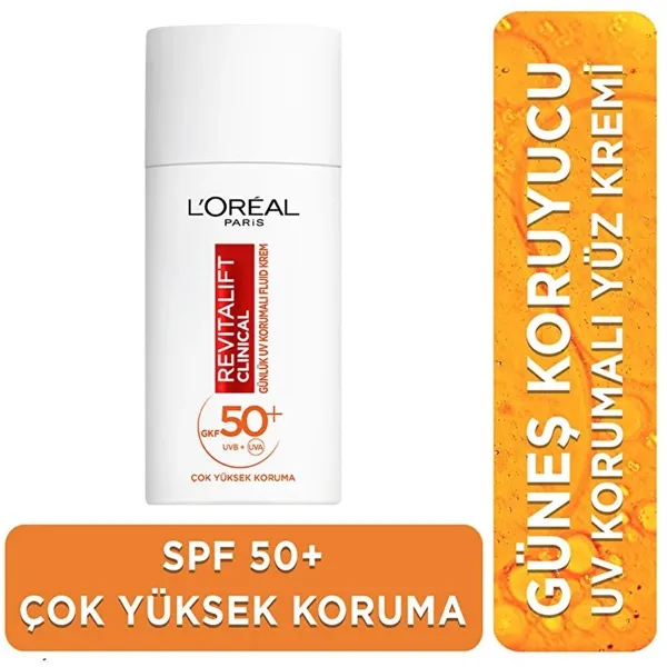 L'Oréal Paris L'Oreal Paris Revitalift Clinical SPF50+ Gunluk Yuksek UV Korumal Yuz Gunes Kremi