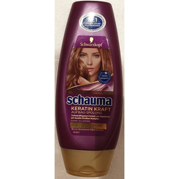 Schwarzkopf Schauma Keratin Kraft Aufbau Spulung