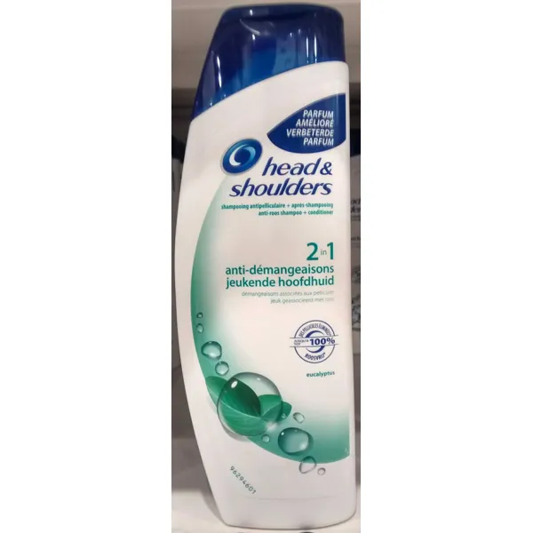 Head & Shoulders Shampooing antipelliculaire + apres shampooing anti-demangeaisons 2 en 1