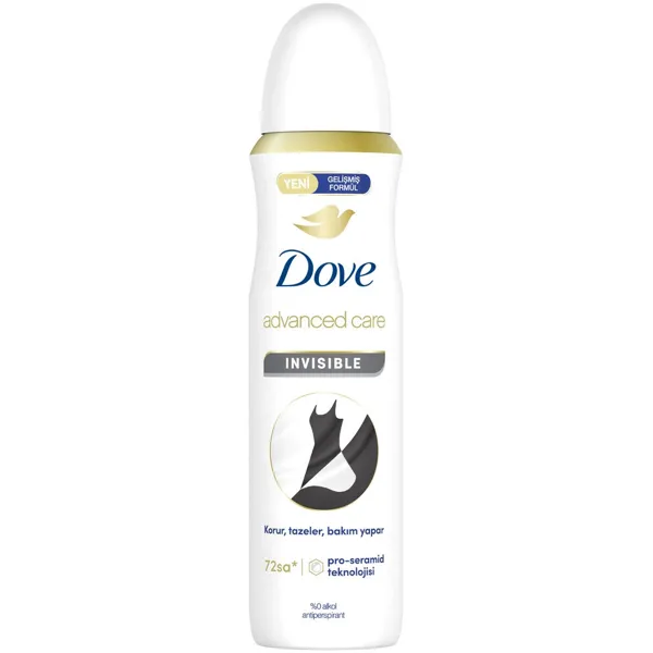 Dove Dove Kadn Sprey Deodorant 1/4 Nemlendirici Krem Invisible Dry