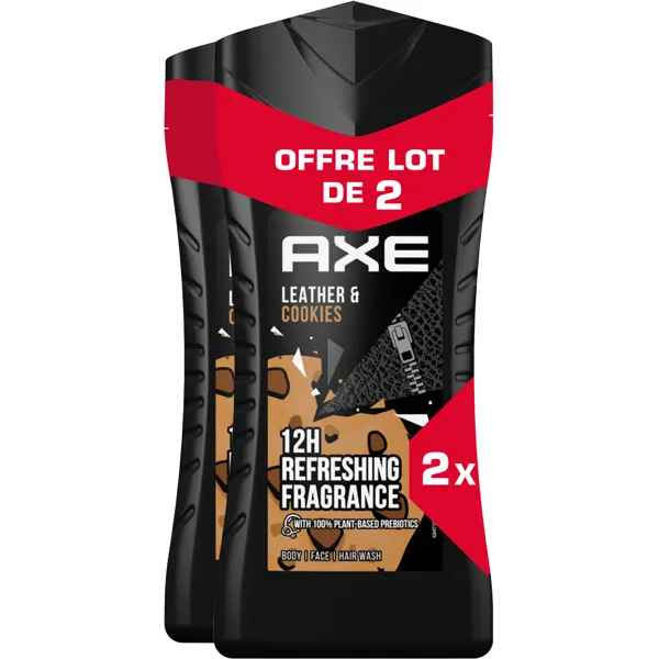 Axe Axe sg cuir&cooki 2x250ml
