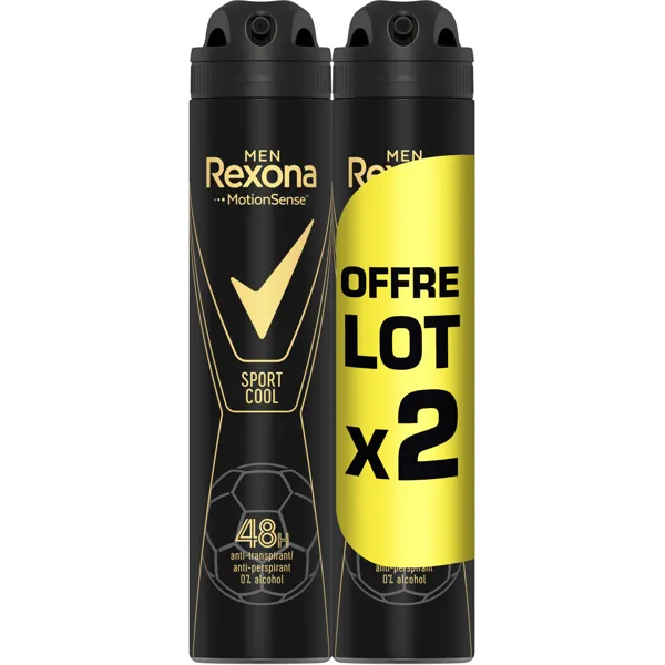 Rexona REXONA Deodorant Anti-transpirant Champions Spray Antibacterien 2x200ml