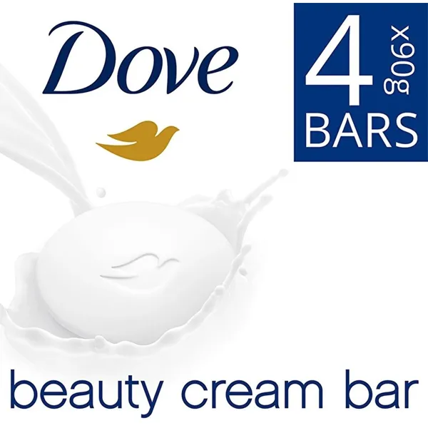 Dove Dove Beauty Cream Bar Original Yumusak Puruzsuz Bir Cilt Icin Nemlendirici Krem Sabun 90 gr x 4