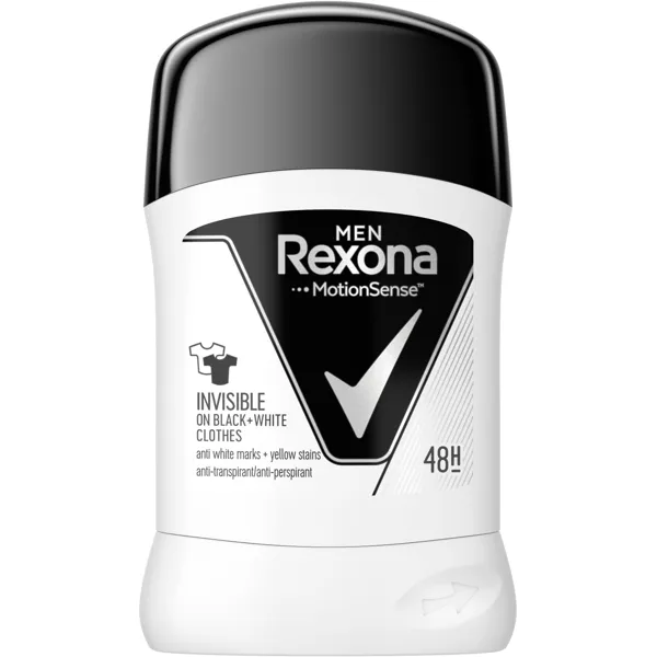 Rexona REXONA MEN Stick Anti-Transpirant Invisible Black & White