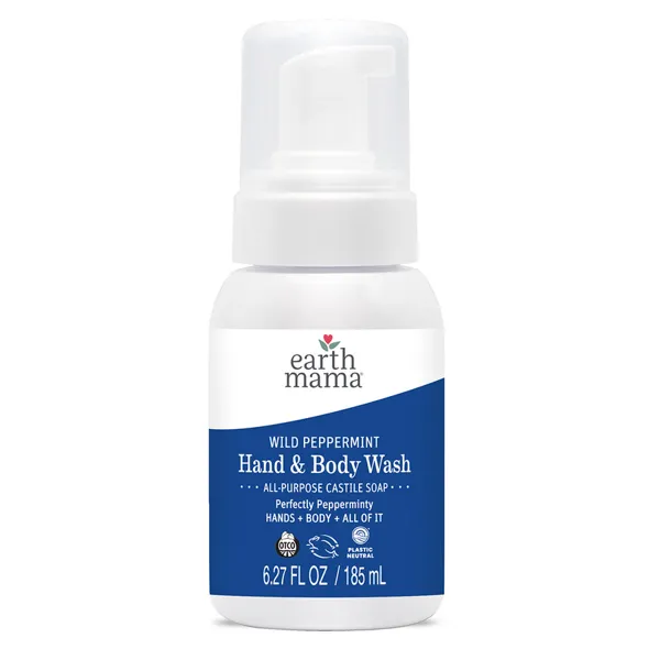 Earth Mama Organics Wild Peppermint Hand & Body Wash