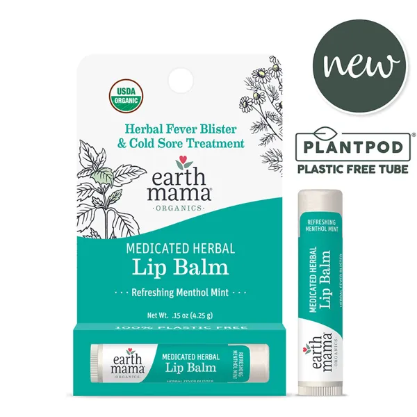 Earth Mama Organics Medicated Herbal Lip Balm