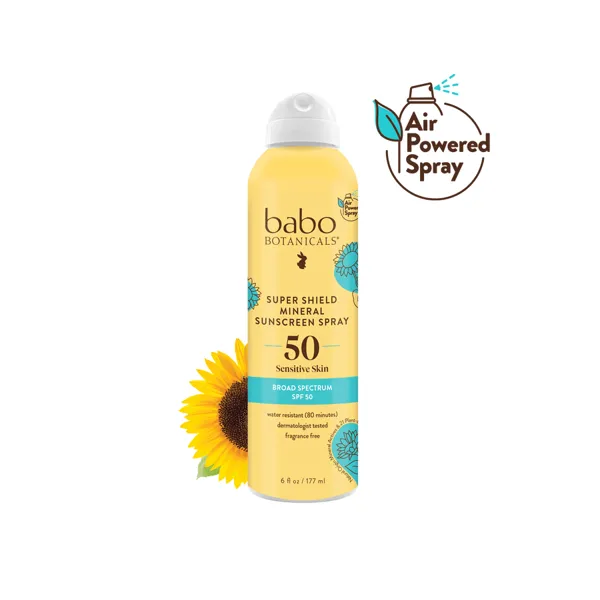 Babo Botanicals Super Shield Mineral Sunscreen Spray SPF50