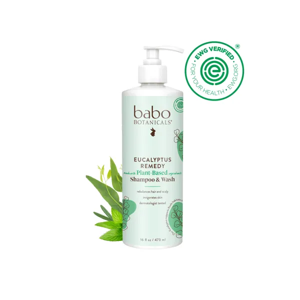 Babo Botanicals Eucalyptus Remedy Plant-Based Shampoo & Wash