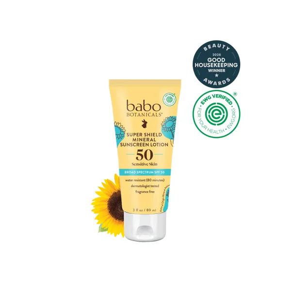 Babo Botanicals Super Shield Sunscreen Lotion SPF50
