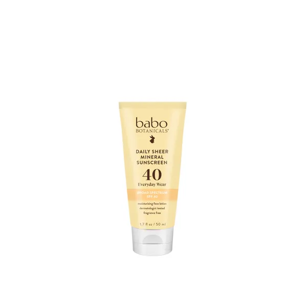 Babo Botanicals Daily Sheer Mineral Sunscreen Lotion SPF40