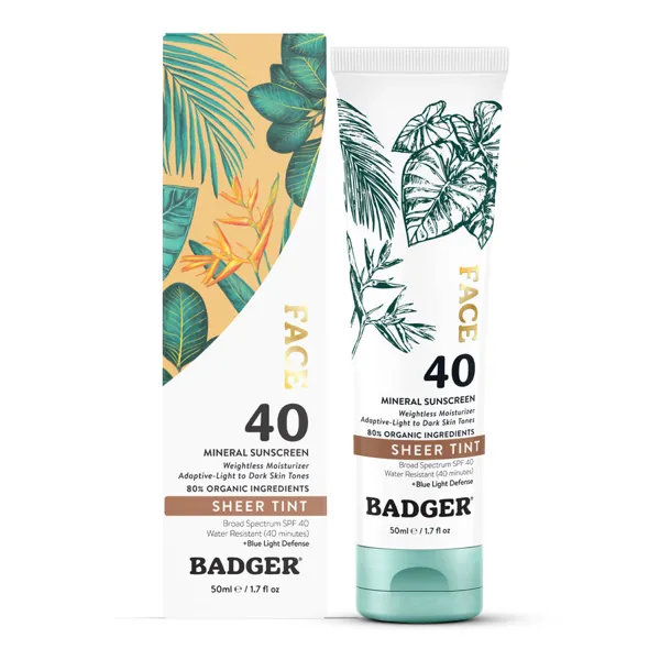 Badger Tinted Face Mineral Sunscreen