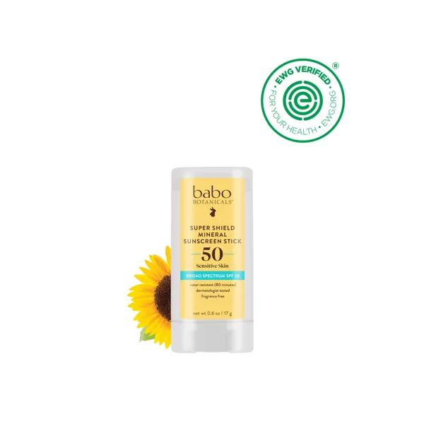 Babo Botanicals Super Shield Mineral Sunscreen Stick SPF50