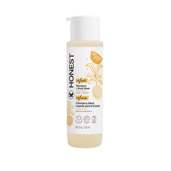 The Honest Company Shampoo + Body Wash, Value Size, Refresh