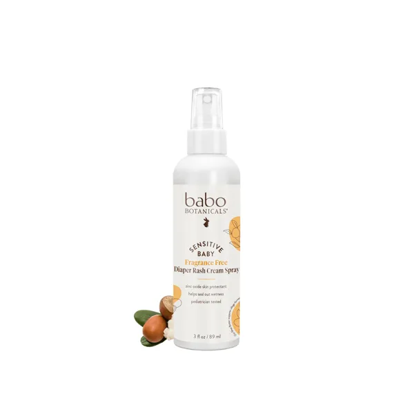 Babo Botanicals Sensitive Baby Zinc Diaper Rash Cream Spray